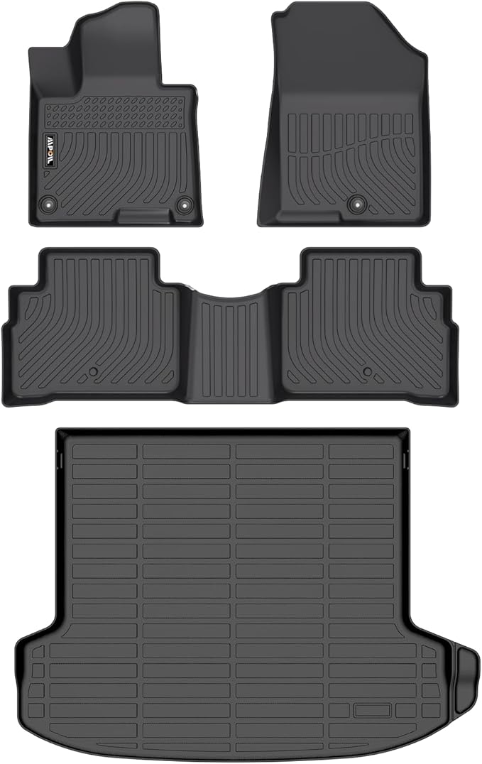 AIPOIL® Floor Mats & Cargo Liner Fit for 2026 Kia Sportage All Weather Protection TPE Anti-Slip Automotive Full Set Custom Car Mats Accessories - Black