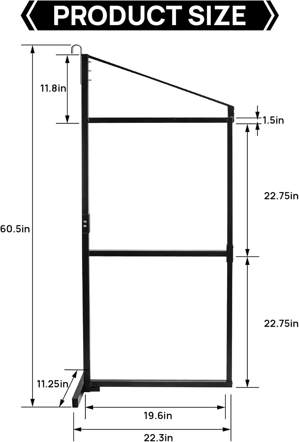 2 Pack Shipping Container Shelving Shelf Capacity up to 1100 lbs, 3 Tiers Shipping Container Hanging Bracket Shelf Rack Shipping Container Accessories for Cargo Storage