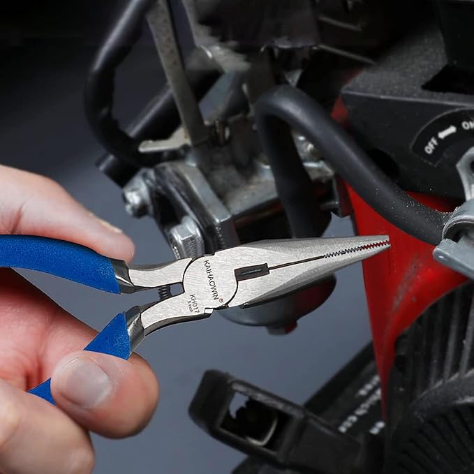 KAIHAOWIN Mini Needle Nose Pliers 5"-5 Pack KAIHAOWIN Small Long Nose Pliers with Wire Cutters, Spring Loaded Thin Needle Nose Pliers, Precision Pliers Set for Crafts/Jewelry Making/Tiny Project