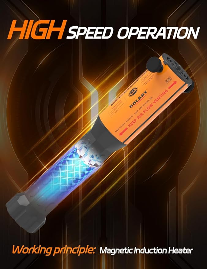Solary Induction Heater Bolt Removal - 1000W 110V Heat Induction Tool for Rusty Screw Removing, Nut Buster Tool with 10 Coil