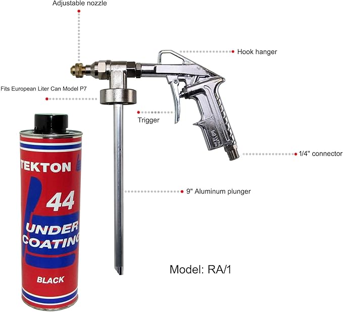 Auto Undercoating for Vehicles, Black Undercoating for Cars, Trucks, RVs, Commercial Trucks (5 Cans Only, No Kit)
