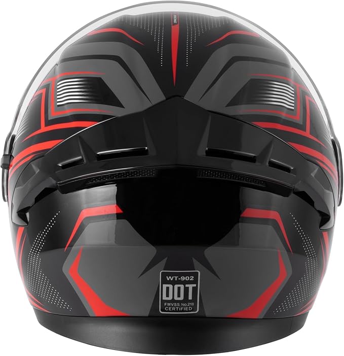 Spark Adult Flip-Up Motorcycle Helmets - DOT Certified Full Face Helmet with Dual Visor & Quick-Release Buckle, Lightweight ABS for Commuting and Touring