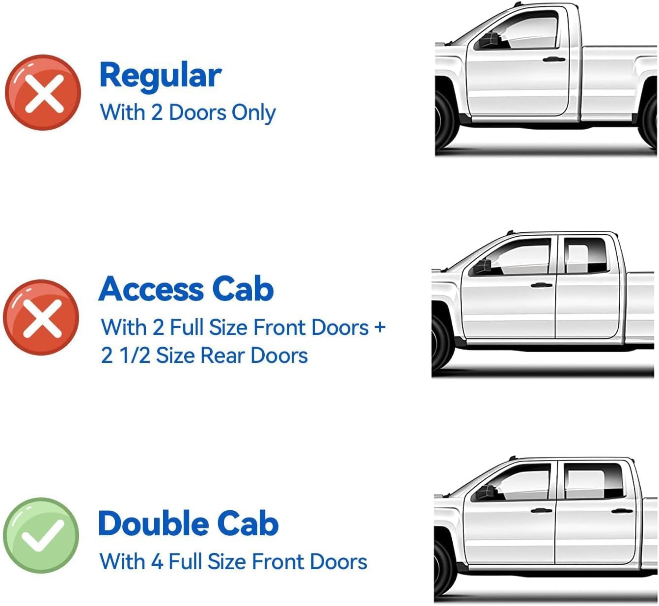 Window Visors Rain Guards for Toyota Tacoma 2005-2023 Double Cab/Full-Size Cab, Out-Channel Window Vent Wind Deflectors Visors Shades for 05-23 Tacoma Crew Cab