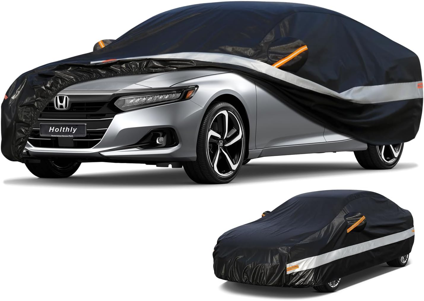 10 Layers Car Cover Custom Fit for Honda Accord (2001-2024),Waterproof All Weather for Automobiles, Outdoor Full Cover Sun UV Rain Protection with Cotton.Black