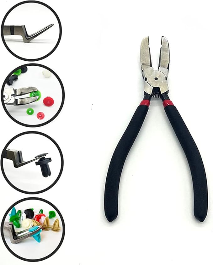Diagonal Pliers Side Cutting Plier Car Panel Puller Clip Pry Plastic Rivets Fastener Removal Wire Flush Cutters Auto Push Retainer