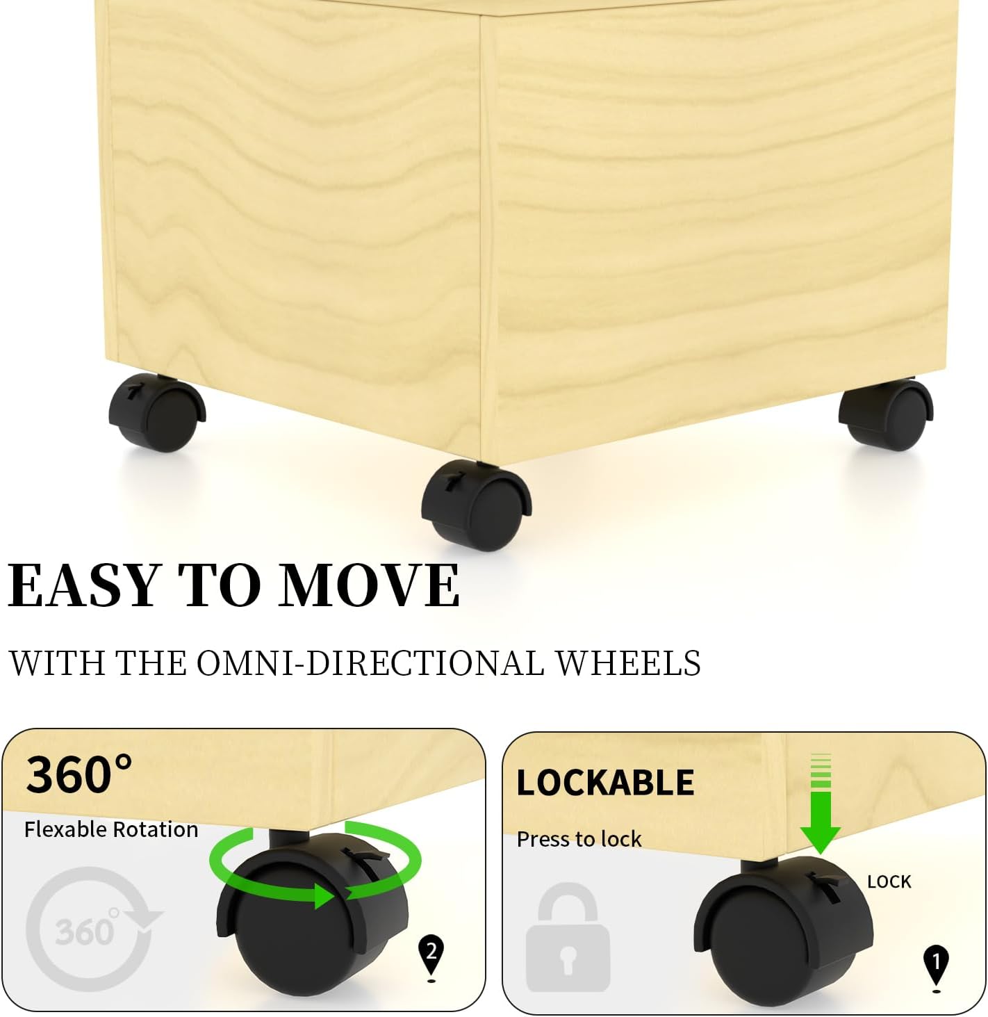 WISDOMFUR Rotating Slatwall Display Rack – 16"x16"x60" Maple Spinning Tower with Wheels – Retail Display Fixture for Accessories, Hooks & Shelves