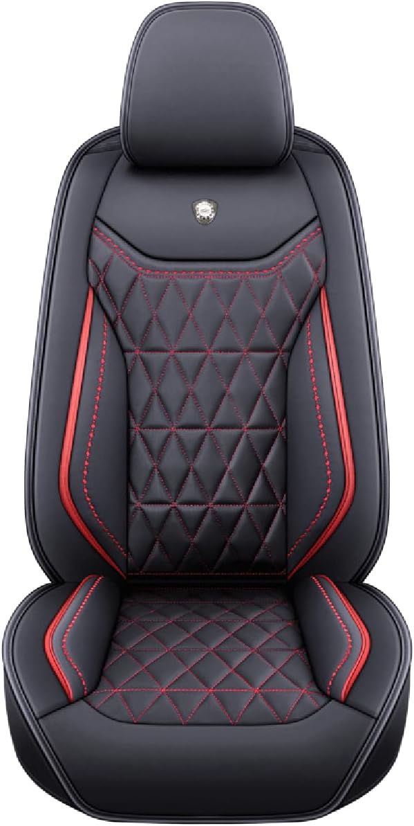 Leather Car Seat Covers,Waterproof Seat Covers 5-Seater Full Set with Airbag Compatible,Universal Automotive seat Covers for Cars,SUV,Trucks,Pickup