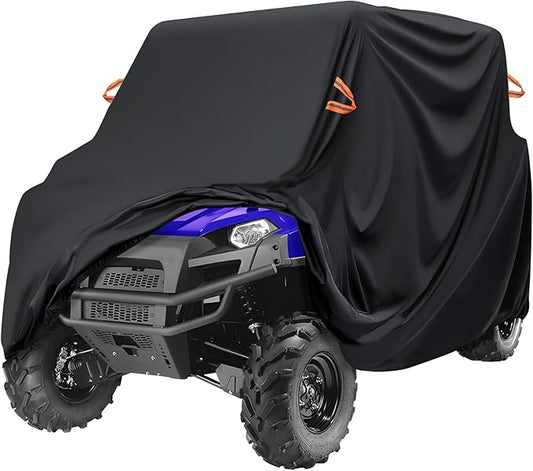 MDPROMCP UTV Cover 4-6 Seater, Windproof Full Cover Compatible with Polaris RZR General UFORCE Talon Mule Teryx 4-Door Durable 420D SXS Side by Side Covers Accessories Parts
