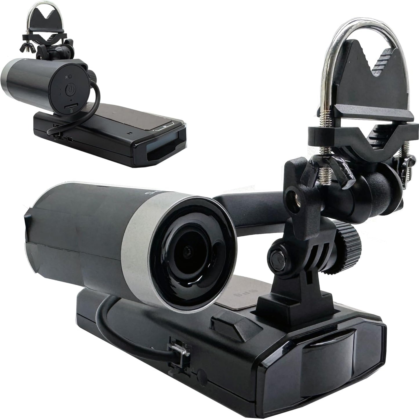 Heavy Duty U-Bolt Rearview Mirror Stem Mount Holder Compatible with M1 M2 Dash Camera for Escort Max360c Max 3 4 MKII MAXCAM X IXc Cobra DualPro GT 360 RAD 700i Radar Detector (EZ Mag-net Connection)