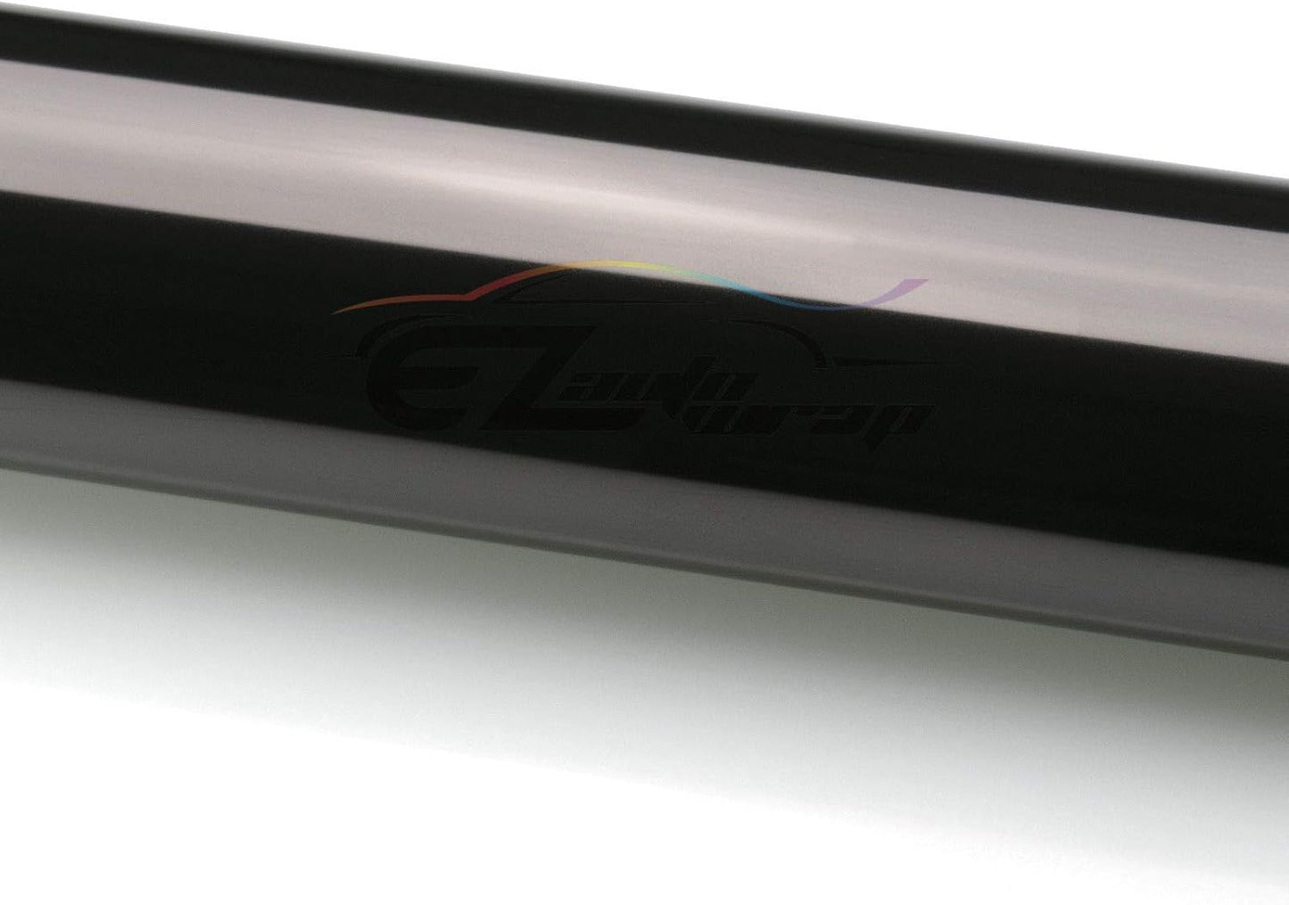 EZAUTO WRAP Free Tool Kit 12"x48" (1FT x 4FT) Glossy Medium Black Smoke Headlight Taillight Fog Light Side Marker Vinyl Tint Film Self Adhesive