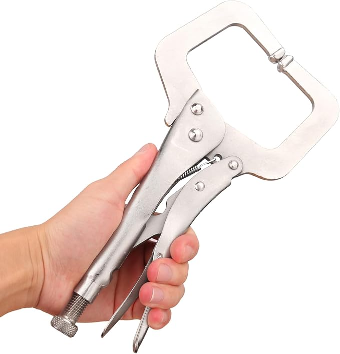 4 Pack 11 Inch Locking C Clamp, Heavy Duty 11 Inch C Clamp Locking Pliers for Home Improvement, Welding Tasks & Workshop