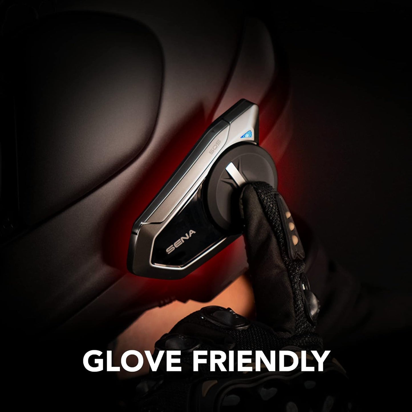 Sena 50S Motorcycle Jog Dial Communication Bluetooth Headset w/Sound by Harman Kardon Integrated Mesh Intercom System Premium Microphone & Speakers, Dual Pack