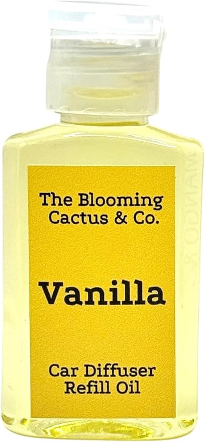 The Blooming Cactus & Co. - Car Diffuser Refill - Fragrance Oil Diffuser Refill - Reed Diffuser Refill 30 gr (Vanilla)