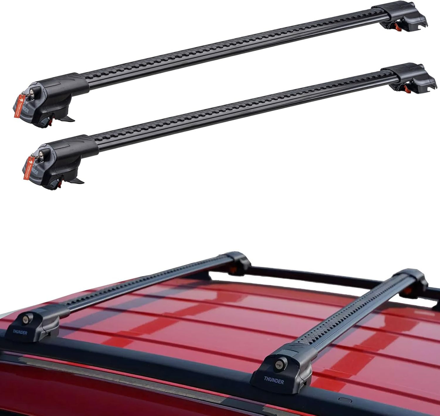 for Subaru XV Crosstrek 2013 2026 Roof Rack Cross Bars | Lockable Aluminum Luggage Carrier | Anti-Theft Design with Key | Fits with Raised Side Rails | Base Premium Sport Limited Wilderness (Black)