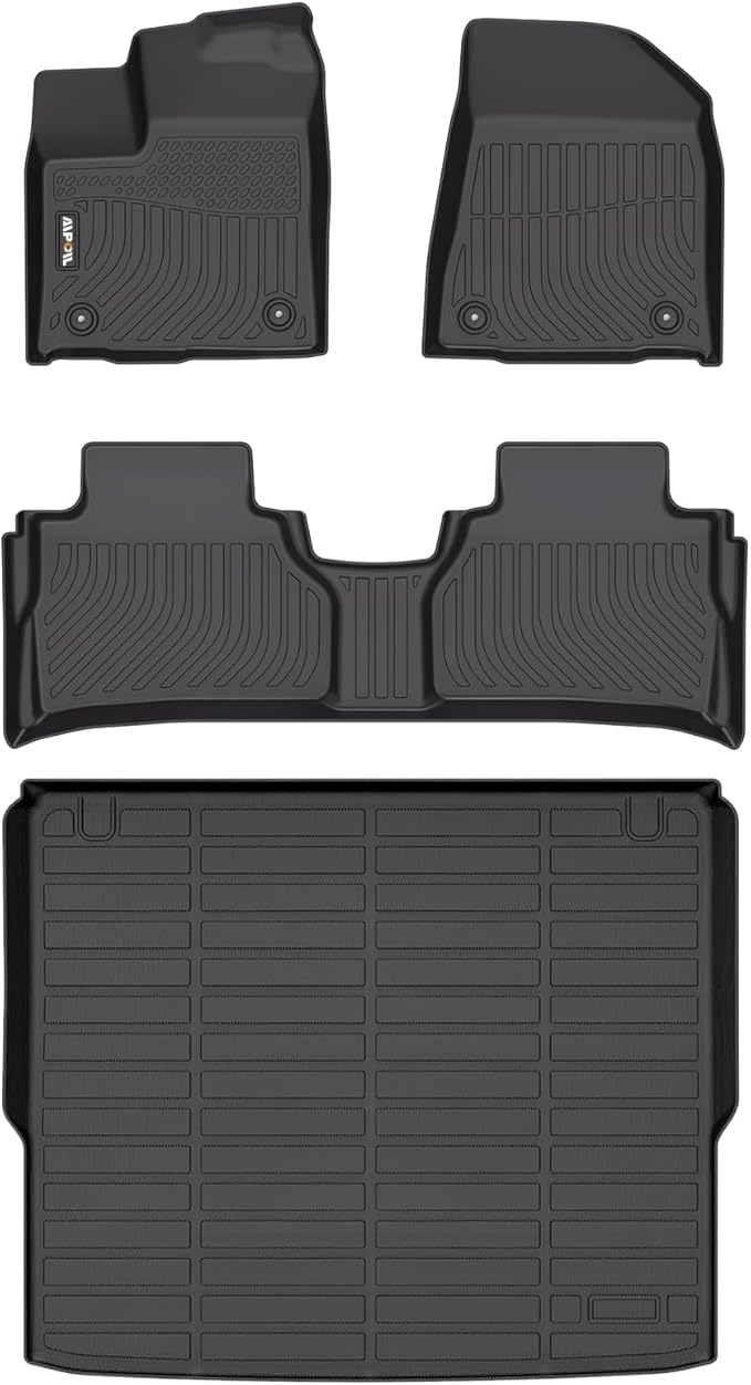 AIPOIL® Floor Mats & Cargo Liner Set for 2025 2026 Nissan Murano All Weather Protection TPE Anti-Slip Automotive Full Set Custom Car Mats Accessories - Black