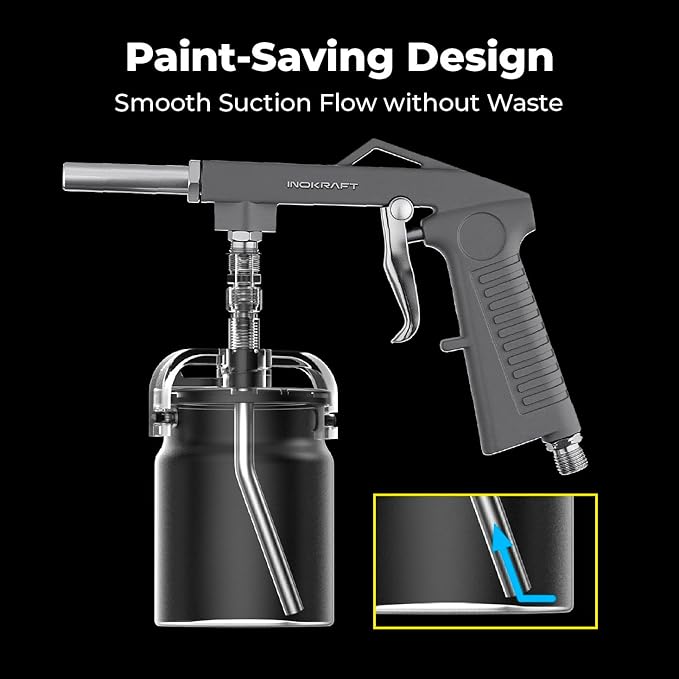 InoKraft Undercoating Spray Gun, for Truck Bed Liner Coating, Rubberized Undercoat, Rust Proofing (Basic Model)
