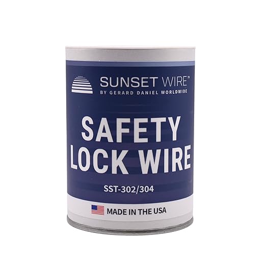 Safety Lock Wire - T302/304 Stainless Steel Safety Wire for Aviation, Automotive, Industrial Use - 1lb Dispenser Can - Made in USA (0.020 in)