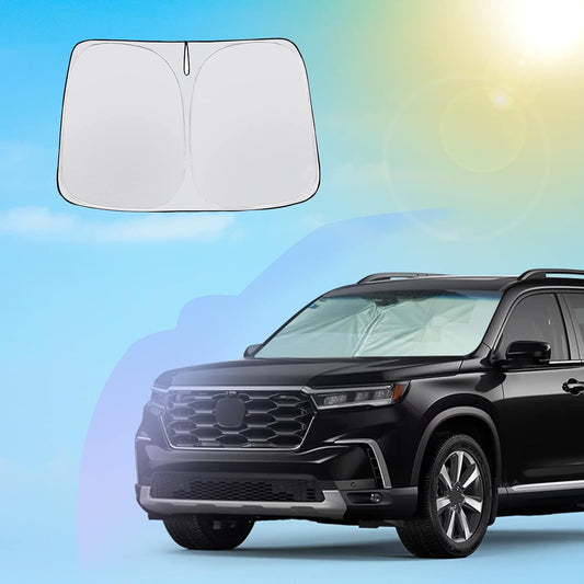 SXCY 2023 2024 2025 Pilot Windshield Sunshade 2019-2025 Honda Pilot LX, Sport, EX-L, TrailSport, Touring Elite Accessories Sun shade Windshield for 2024 Pilot Foldable Sunshade for 2025 Pilot Sunshade