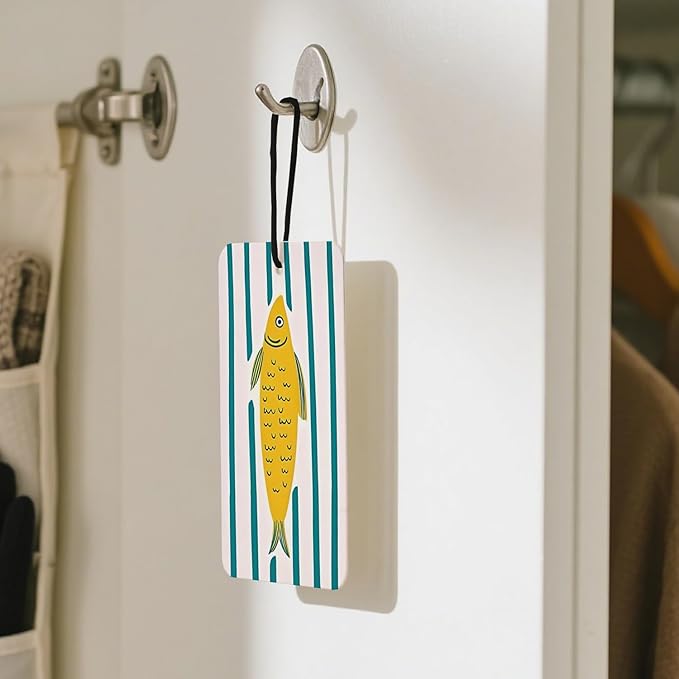 Natural Seafood - Themed Car Air Fresheners 4 - Pack, Fish, Crab & Lobster Hanging Air Freshener for Cars Closet Drawer Books, Beachy Car Accessories Mirror Decor for Women