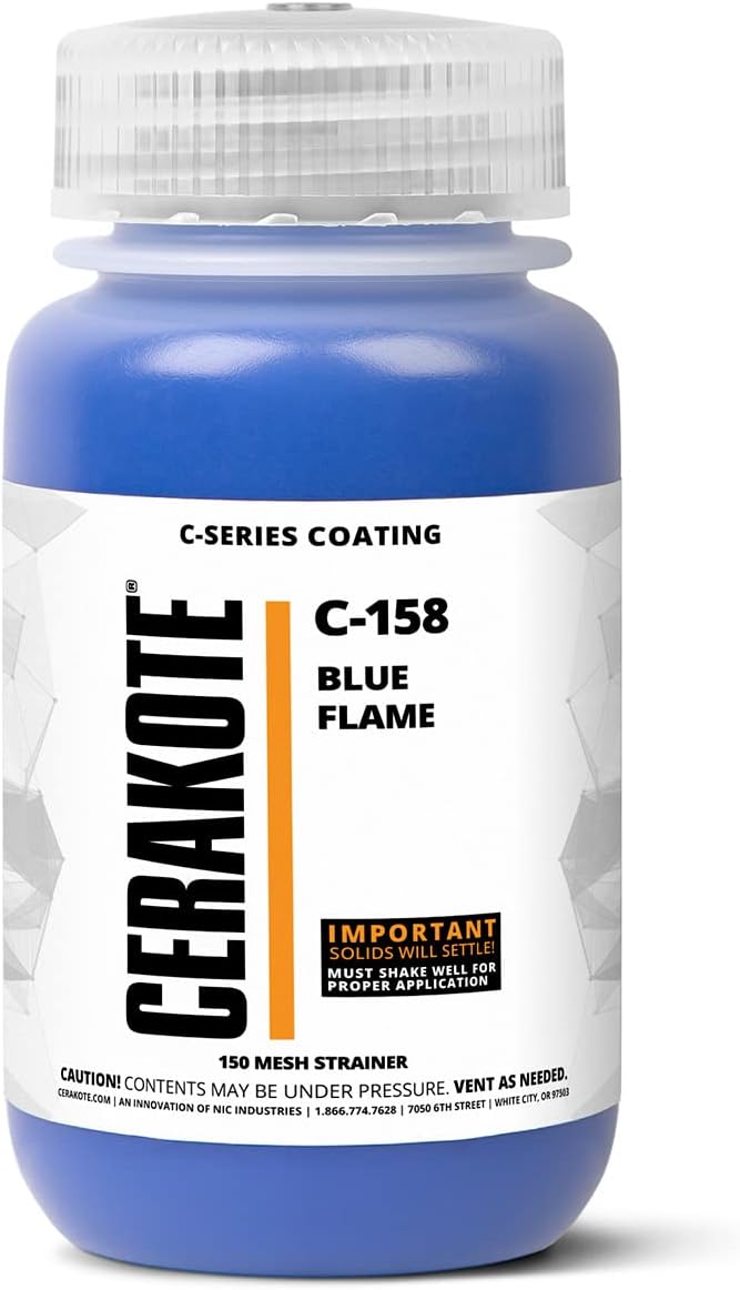 CERAKOTE® (AIR CURE C-SERIES BLUE FLAME (16oz) |C-158P|-Our Ceramic Technology Combines Performance with Color on All- Metals, Polymers + More
