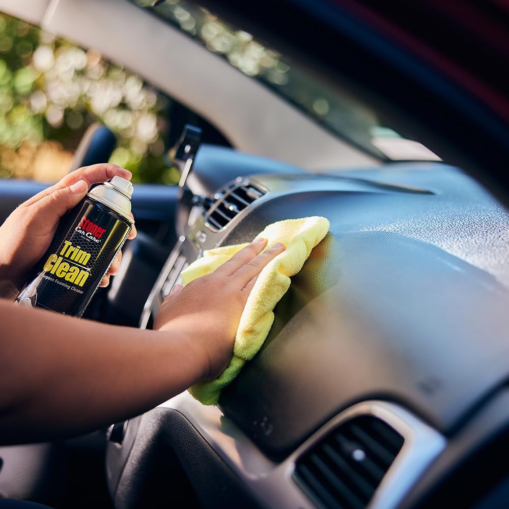 Stoner Car Care 91134–4PK Trim Clean All-Purpose Fast Acting Powerful Foaming Cleaner Quickly Removes Grime and Stains From Trim, Consoles, and More To Restore Automotive Interiors, 18 Oz, Pack of 4