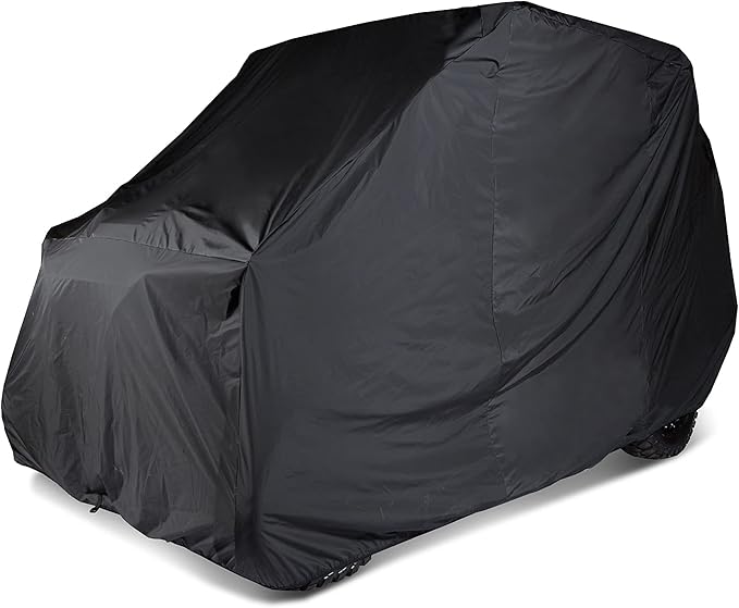 Covermates UTV Cover - Commercial Grade Vinyl, Weatherproof, Elastic Hem, Power Sports Covers, Black