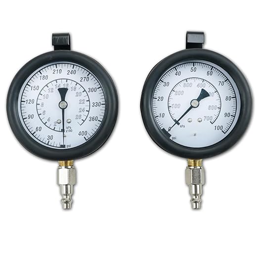 Master Engine and Transmission Oil Pressure Test Set – High and Low Pressure Gauges for Testing Transmission and Engine Pressure