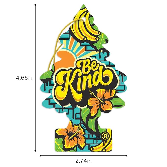 LITTLE TREES Car Air Freshener | Hanging Tree Provides Long Lasting Scent for Auto and Home | Be Kind, 24 Air Fresheners