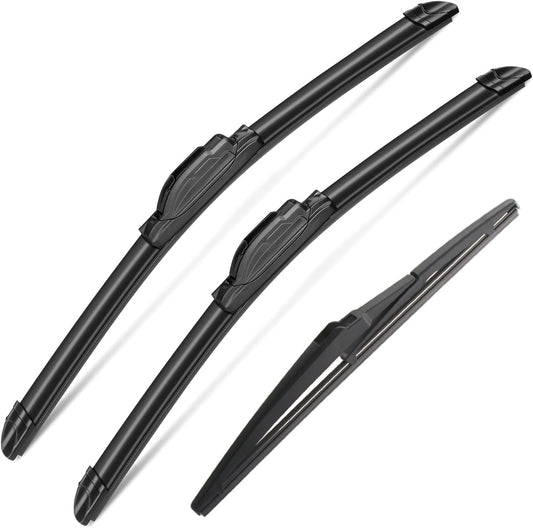 3Pcs Windshield Wiper Blades for Mini Cooper R56 2007-2012, R50 R53 2005-2006, F55 F56 2014-2022, Original Equipment Automotive Replacement Windshield Wiper Blades- 19"/18"/10L" (Pack of 3) J- HOOK