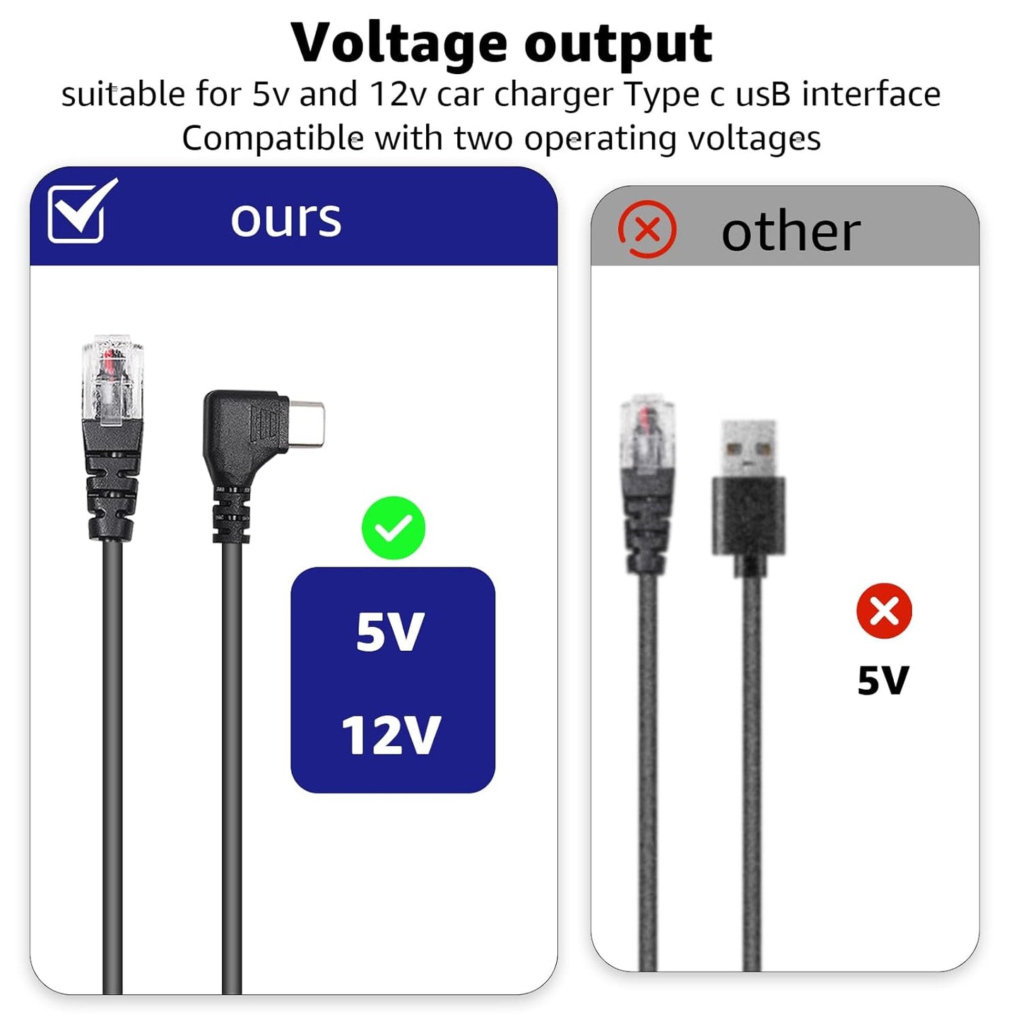 USB-C to RJ11 Plug Cable,Radar Detector Cable for Uniden R1 R3 R7 Escort MAX360 MAX 360c IX IXc Beltronics Cobra Passport 9500i Radenso XP etc(3.3FT)