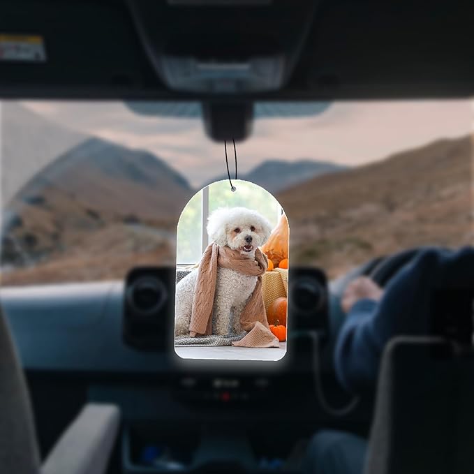 Custom Air fresheners with Picture,Personalized Air Freshener for Car,Cute Hanging Car Air Fresheners for Women,Double-sided Photo Printing Hanging Car Scents 30 scents available