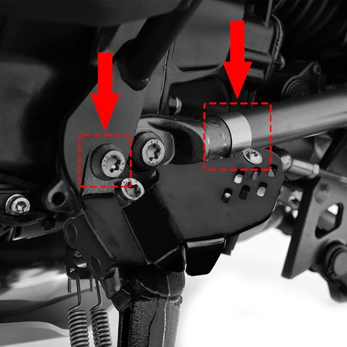 Modeer for R1250R R1250RS R1250GS Adventure R1250GS HP Motorcycle Sidestand Side Stand Switch Protector Guard Cover Cap R 1250 GSA R1250GSA R1250 GS adv R 1250R R1250 RS HP R 1250GS (Black)