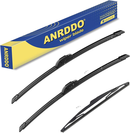 3 Wipers Factory Replacement For 2007-2014 Ford Edge,2007-2015 Lincoln MKX Original Equipment Windshield Wiper Blades Set 26"+20"+14" (Set of 3)