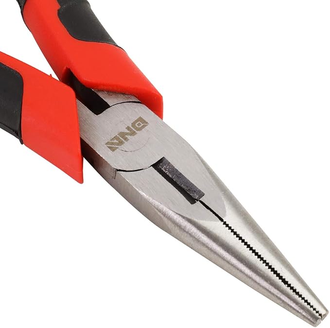 DNA Motoring TOOLS-00058 2 Piece Pliers Set – 6-1/2 inch Hand Tools w/Durable Jaws, Milled Teeth, Hot-Riveted Joint