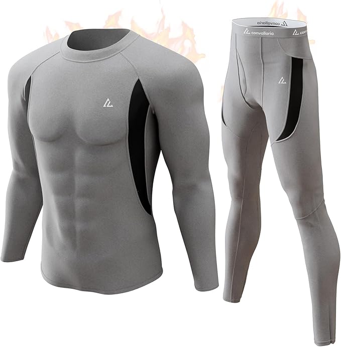 CL convallaria Thermal Underwear Long Johns Set Mens Winter Gift Hunting Gear Sport Base Layer Bottom Top