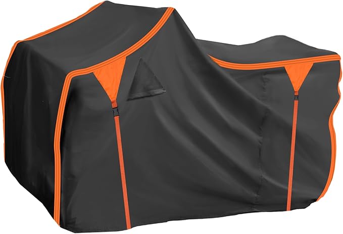 X AUTOHAUX ATV Cover for Polaris Sportsman 450/570Waterproof 4 Wheelers Quad Cover Outdoor Sun Rain Storage Protection 210D-PU Black 211x122x120cm/83.1x48x47.2in