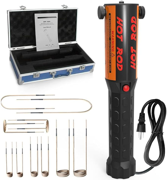 Solary Magnetic Induction Heater Kit, 1000W 110V Induction Heater Bolt Removal, Nut Buster Tool with 10 Coil for Rusty Screw Removing