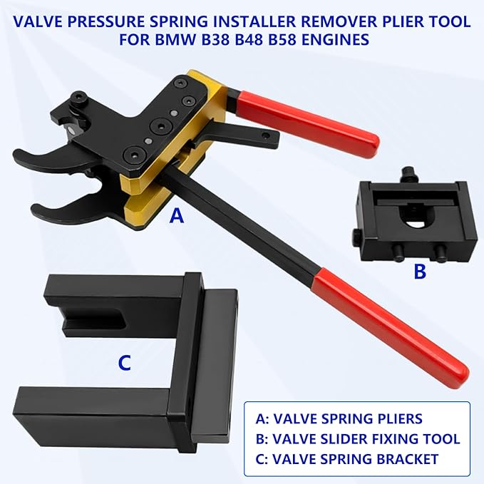 ZKTOOL Valve Pressure Spring Installer Remover Tool Plier Kit,Valve Spring Installer and Remover,Intermediate Levers Remover/Installer, Fit for BMW B38, B48 Engines,OEM(2359088, 2359089)…