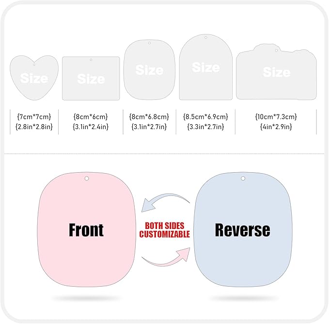 Customized Car Air Freshener Custom with Picture and Text Personalized Air Freshener for Car Valentine's Day Birthday Christmas Gift
