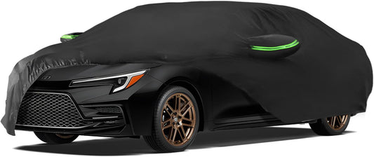 Proadsy 2025 Upgrade 6 Layers Car Cover Custom Fit for Corolla Sedan 2019-2024 2025 Windproof All Weather Waterproof Sun Rain UV Dust Snow Protection Outdoor Full Covers