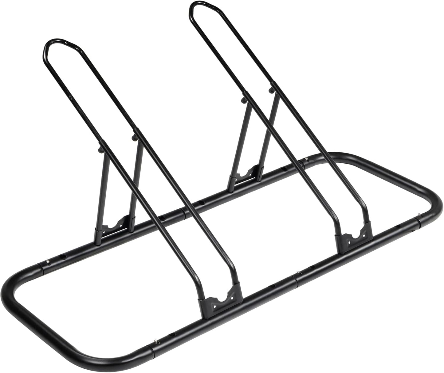 CyclingDeal Bike Rack Floor Parking Bike Stand for up to 6 Bicycles | Indoor, Home & Garage Storage Rack | Stable & Secure Bicycle Stand w/Tire Grooves Up to 29", Holding Plates & Custom Spacing