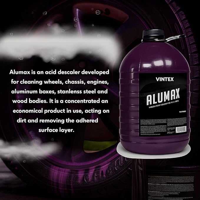 ALUMINUM CLEANER 1.5 LITERS + 5 LITERS, MICROFIBER TOWEL, DETAILING BRUSH AND FOAM APPLICATOR – 4-PIECE CLEANING KIT