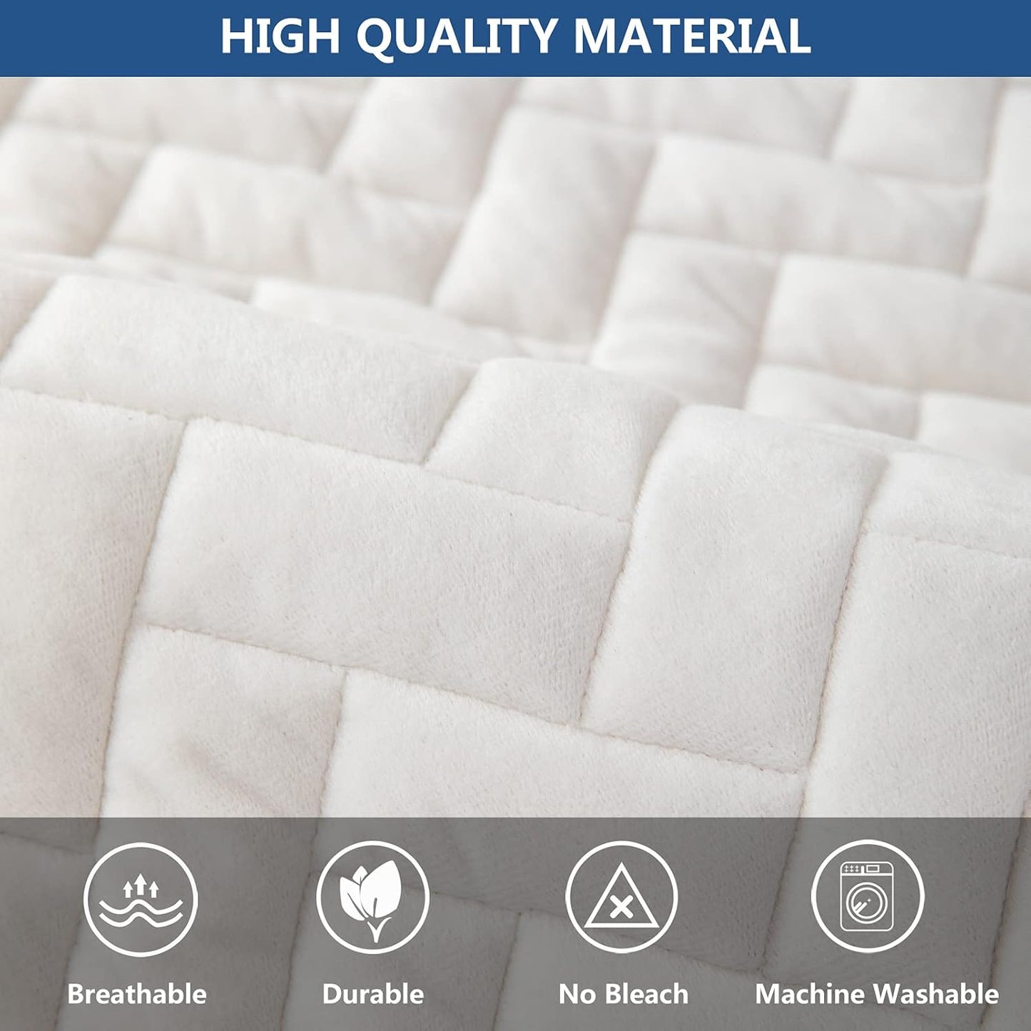 Eismodra Throw Pillows,Couch Cover,Sofa Cover,Sectional Couch Covers for 3 Cushion Couch,Sofa Slipcovers for Dogs Cats Pet Loveseat Recliner Leather L Shaped,White 18 x 18 Inches (Only 1 Piece)