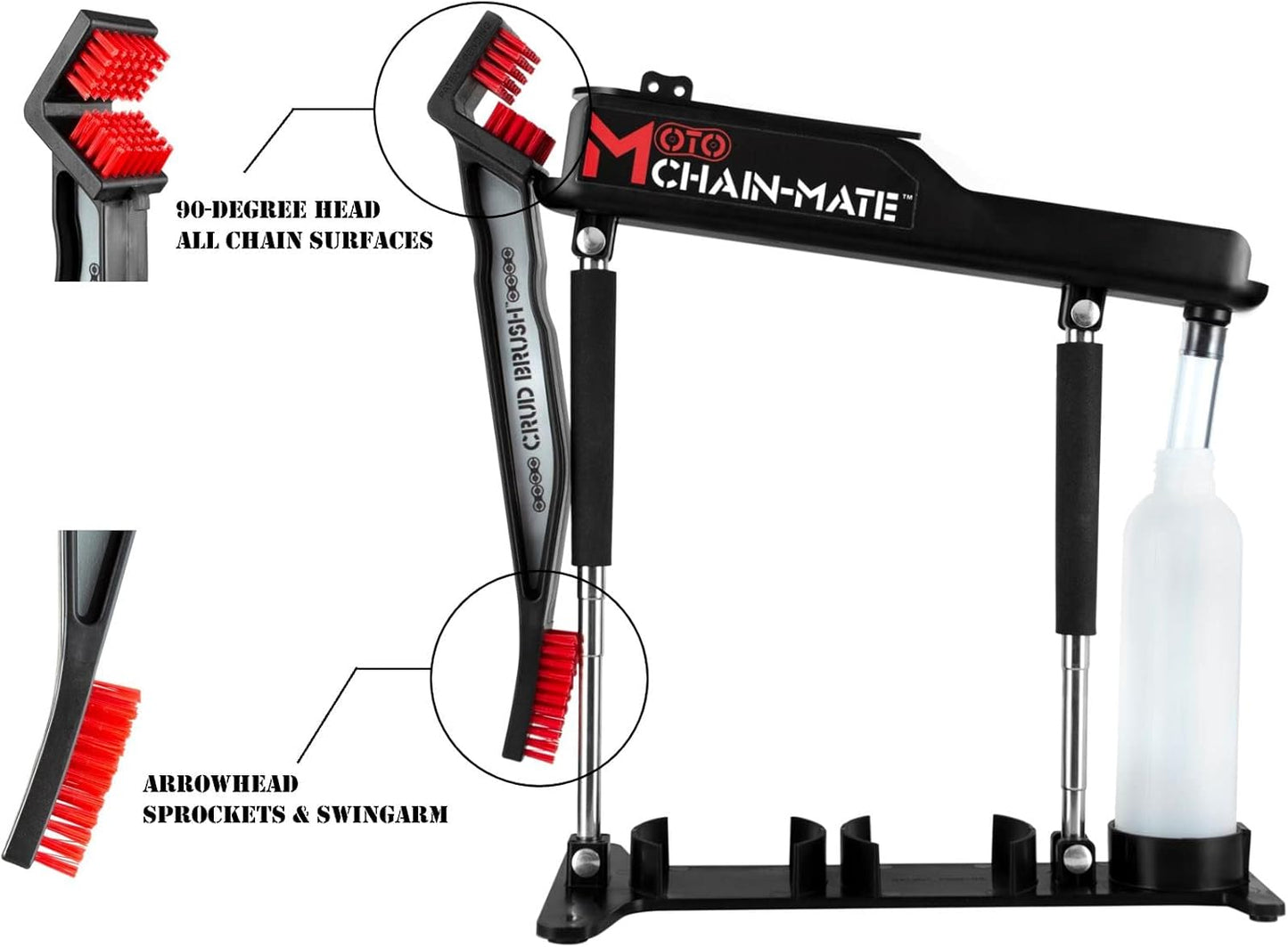 Moto Chain-Mate - The Ultimate Motorcycle Chain Cleaning and Lubrication Kit !