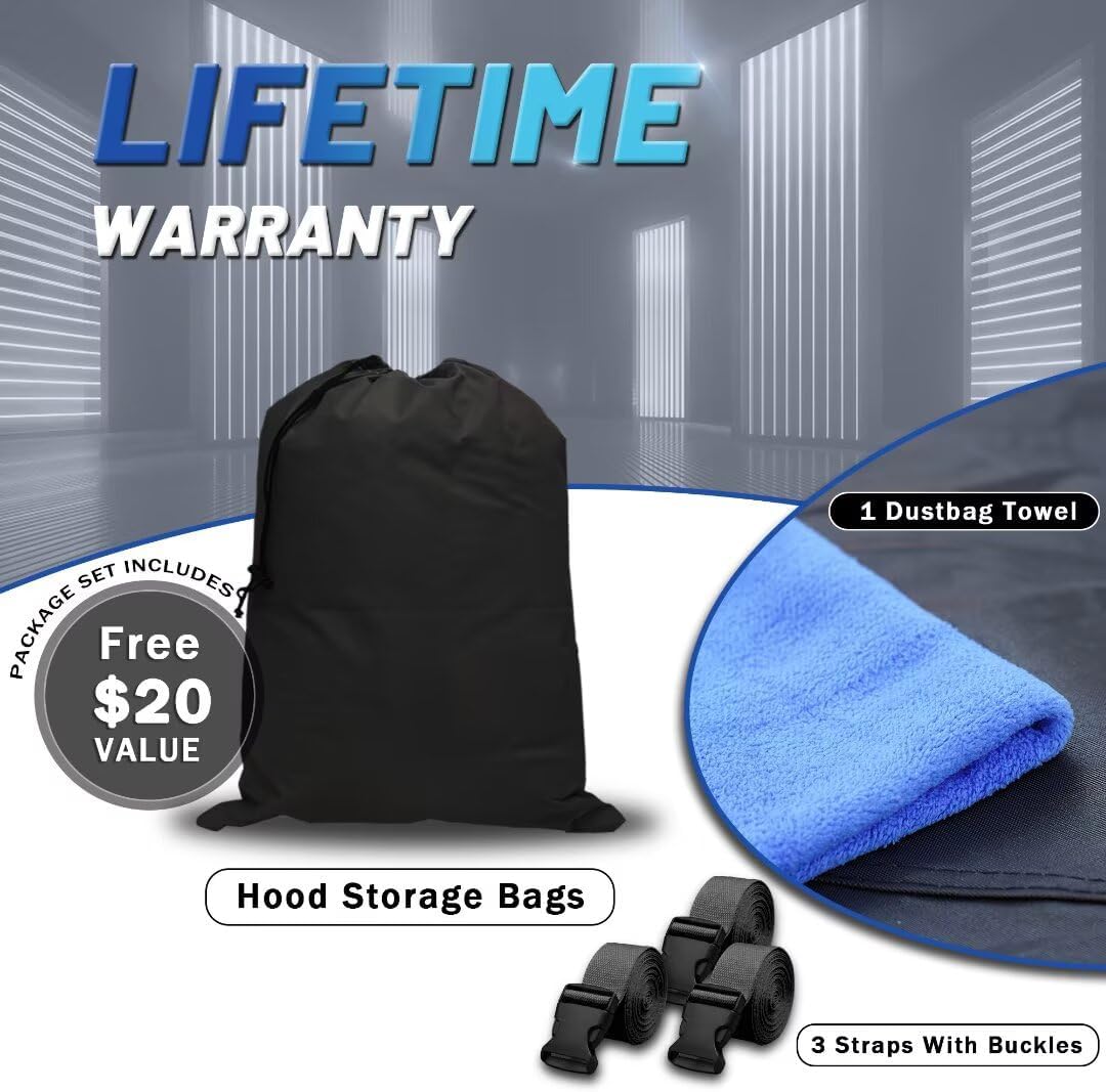 Dodge Ram 1500 Truck Cover Custom Fit 2009-2025 Crew Cab SB (5.75') with Door Zipper, 12 Layers Full Exterior Pickup Truck Cover Waterproof All Weather, for Wind Dust Sun and UV Protection.