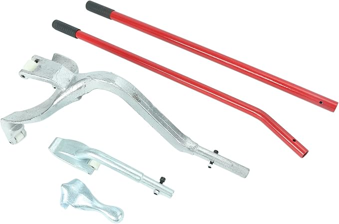 BLACKHORSE-RACING 22.5" to 24.5" Tire Changer Mount Demount Removal Tool Tubeless Truck Extra Bead Keeper Red