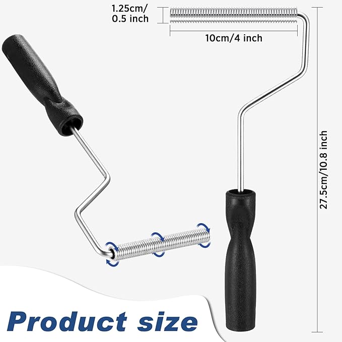 BBTO Bubble Paddle Tool Fiberglass Laminating Bubble Roller Aluminum Head for Mold Resin Composite (4 Inch)