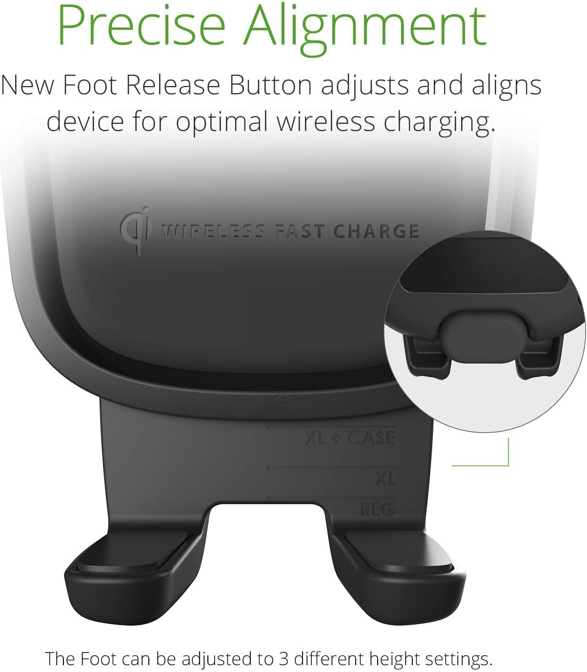 iOttie Car Charger Easy One Touch Wireless 2 Qi Charging CD Slot + Air Vent Combo Phone Mount for iPhone, Samsung Galaxy, Huawei, LG, Smartphones, Black