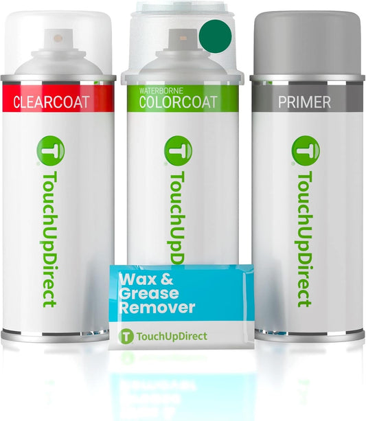 TouchUpDirect DAN Hakone Green Compatible with Toyota Exact Match Touch Up Paint Aerosol - Preferred Kit