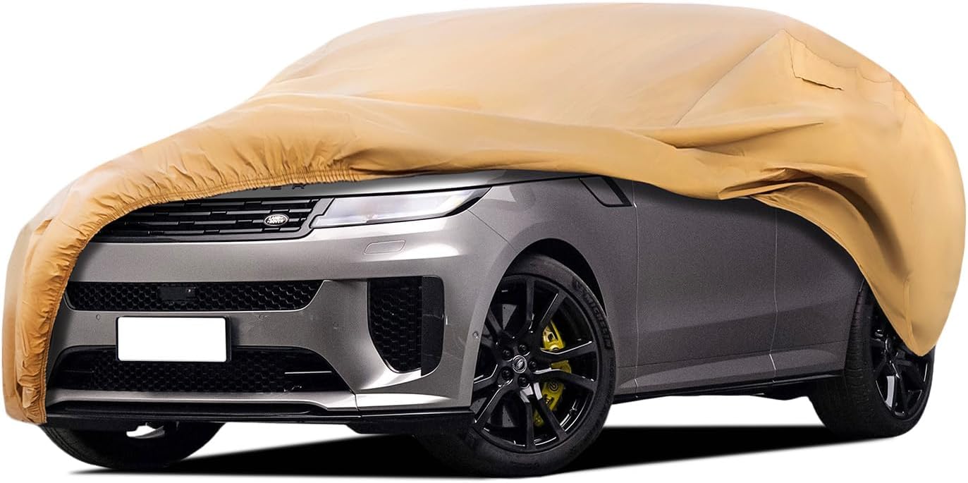 Heavy Duty Outdoor Car Cover Compatible with Land Rover Range Rover Sport,Windproof All Weather Waterproof Sun Rain UV Dust Snow Protection Outdoor Car Covers